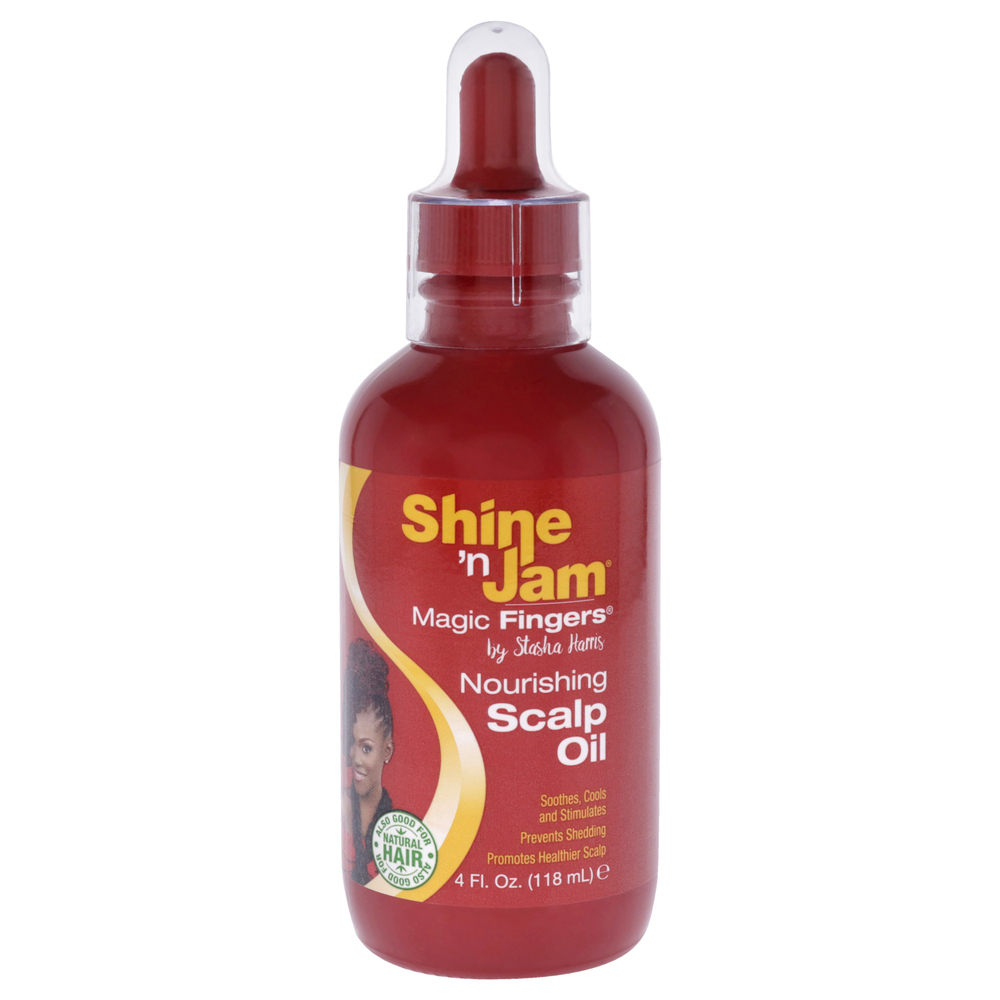 Shine-n-Jam Magic Fingers Scalp Oil by Ampro for Women - 4 oz Oil